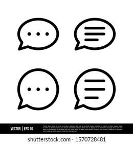 The best Bubble Speech icons vector collection, illustration logo template in trendy style. Suitable for many purposes.