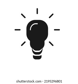 The best Bulb icon vector. Symbol illustration in unique style. Suitable for many purpose.