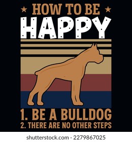 Best bulldog tshirt design vector design