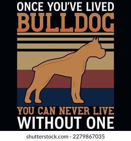 Best bulldog tshirt design vector design