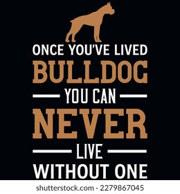 Best bulldog tshirt design vector design