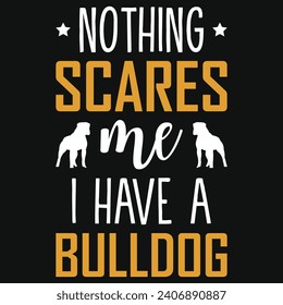 Best bulldogs typography or graphics tshirt design 