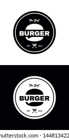 The Best Burger Logo Vector