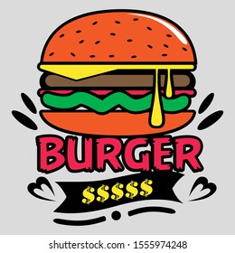 The best Burger Logo Vector Design 