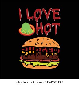best burger t shirt design vector