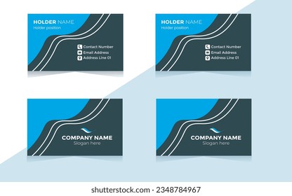Best business creative Modern simple vector editable card template
