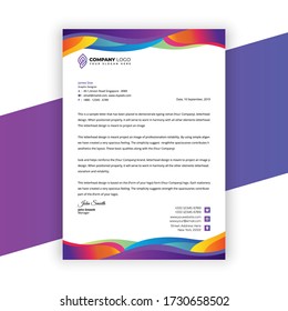 the best Business Letterhead design template. Sutiable for companies, corporates, offices and many other of business purposes