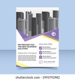 diseño de plantillas de folleto de soluciones empresariales idóneas