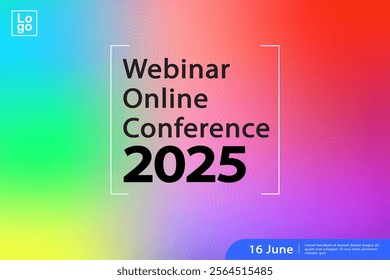 Best business yearly conference digital webinar banner template design, online meeting banner design. Web media event. Dynamic Background. Online Courses. Event Announcement. lecture promotion. vector