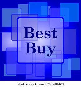 Best buy icon. Internet button on abstract background. 