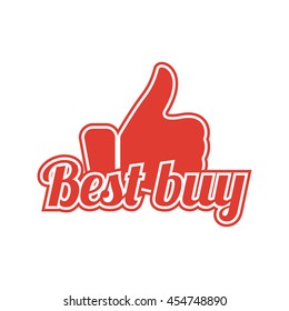 Best buy icon. Vector illustration.