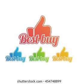 Best buy icon. Vector illustration.