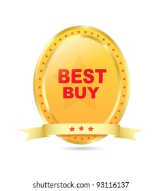 Best buy label. Vector