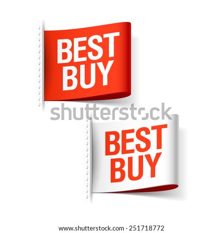 Best buy labels. Vector.