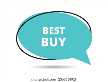 Best buy speech bubble text. Hi There on bright color for Sticker, Banner and Poster. vector illustration.