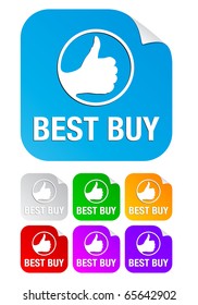 best buy, square stickers