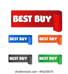 Best buy sticker. Label vector illustration on white background
