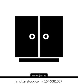 The best Cabinet icon vector, illustration logo template in trendy style. Suitable for many purposes.
