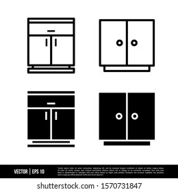 The best Cabinet icons vector collection, illustration logo template in trendy style. Suitable for many purposes.
