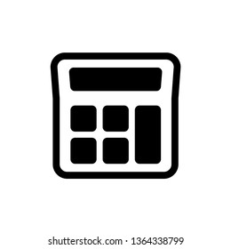 best of calculator icon in trendy flat design 