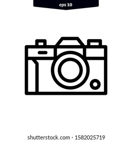 The best camera icon vector illustration logo template. eps10