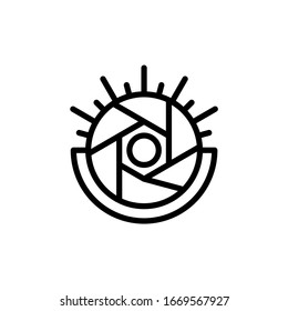 The best camera icon vector illustration logo template. eps10