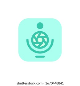 La mejor plantilla de logotipo de ilustración vectorial de icono de cámara. Pasos10