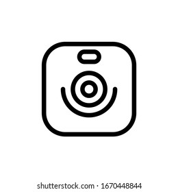 The best camera icon vector illustration logo template. eps10