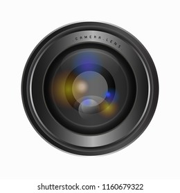 The best camera lens isolated vector illustration