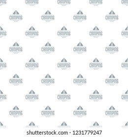 Best camping pattern vector seamless repeat for any web design