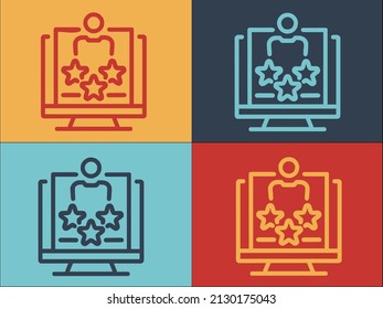 Best Candidate Logo Template, Simple Flat Icon of candidate,best,job