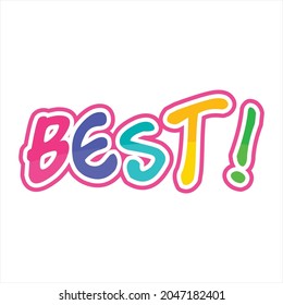 Mejor texto de subtítulos, fondo blanco, tipografía, muy útil para imprimir camisetas, carteles, afiches y más