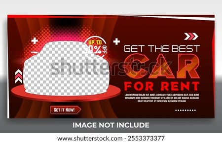 Best car promotion poster template, design for promotion and advertisement sale car