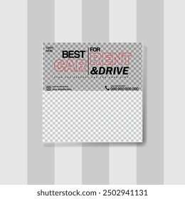 best car rent for drive social media post design, for car rental company 
