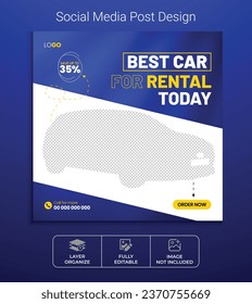 Best car for rental social media post design, exclusive luxury bike web banner or new car sale poster template. Best car for sale and discount motorcycle poster design. 
