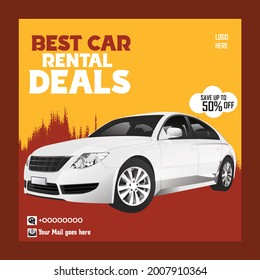 Best Car Tent Deals Today Social Media Post Template. Social Media Post For Car.