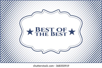 Best of the Best card, poster or banner