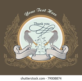  best card for wedding- classic book cover style