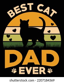 BEST CAT DAD EVER DESIGN