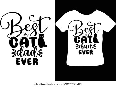 Best Cat Dad Ever svg design