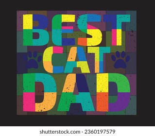 Best cat dad t-Shirt  design