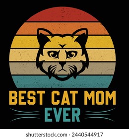 Best Cat Mom Everillustrations with patches for t-shirts and other uses 