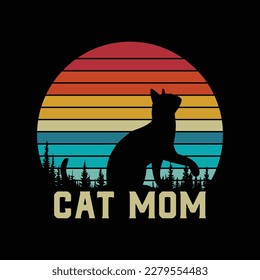 Best Cat Mom Mothers Day Women Kitty Mommy Mama Christmas Premium