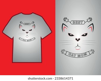 The Best Cat Mom T-Shirt Design