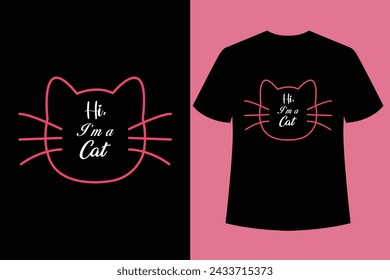 Best Cat Typography T-shirt Design