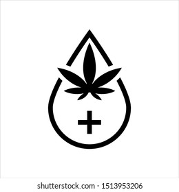 The best CBD Medical icon vector illustration logo template
