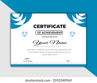 Best certificate achievement design template