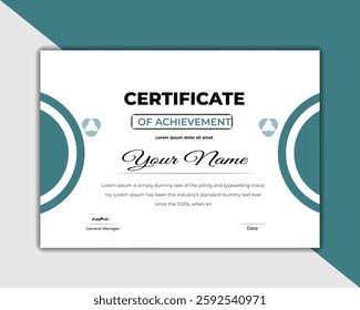Best certificate achievement design template
