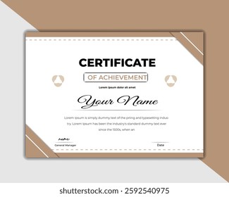Best certificate achievement design template