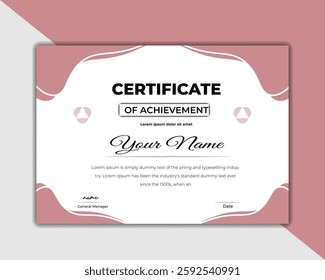 Best certificate achievement design template